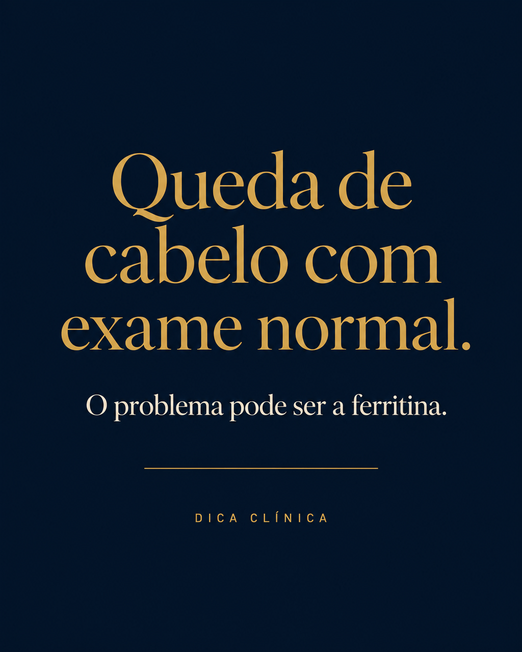 Ferritina e Queda Capilar Feminina: Por Que o Exame "Normal" Pode Estar Errado